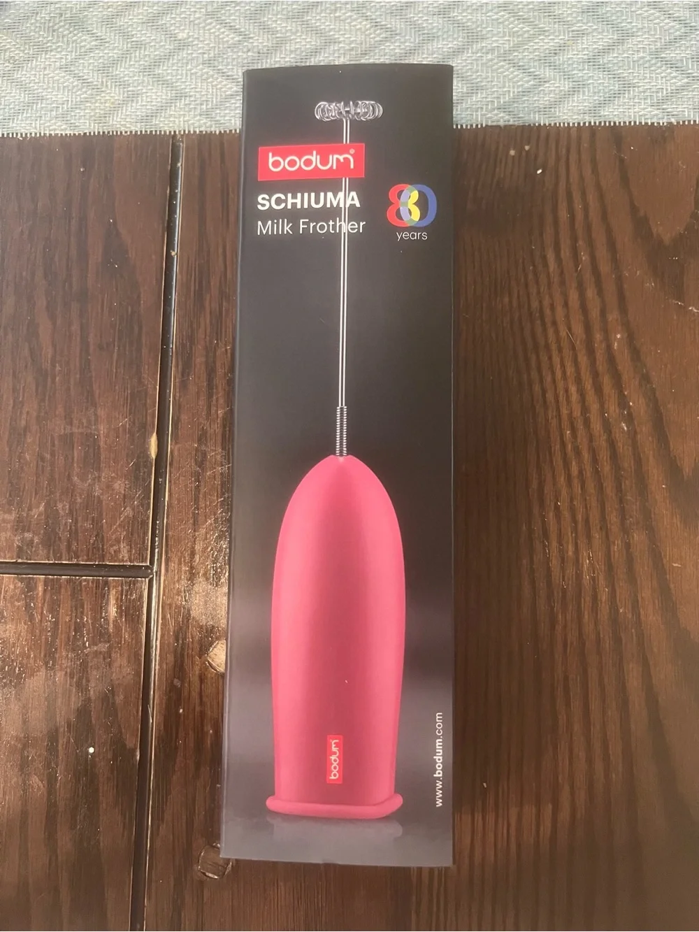 Bodum Schiuma Battery Operated Pink Milk Frother
